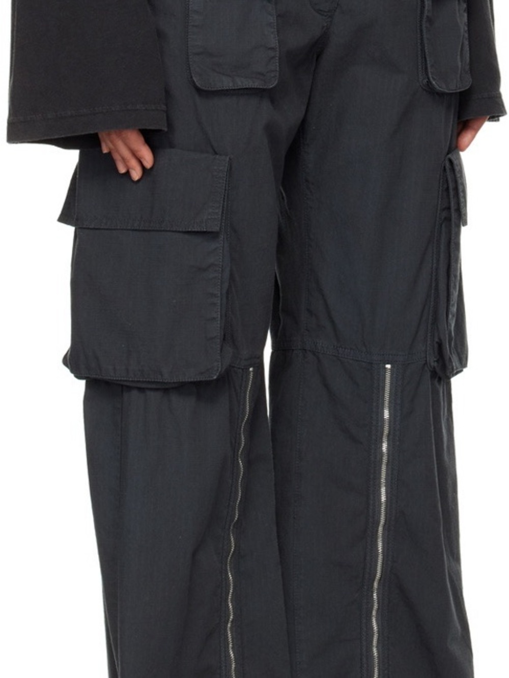 Acne Studios Zip Detail Cargo Pants - Picture 4 of 14